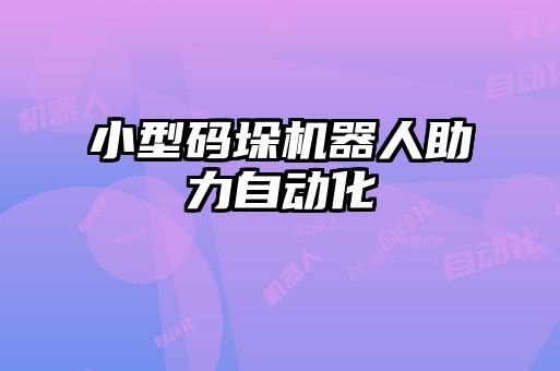小型碼垛機(jī)器人助力自動化