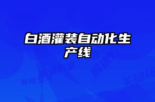 白酒灌裝自動化生產線