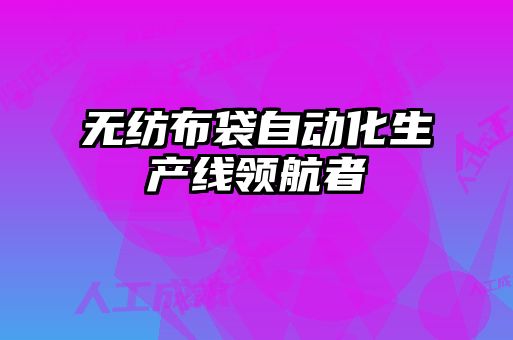 無紡布袋自動化生產線領航者