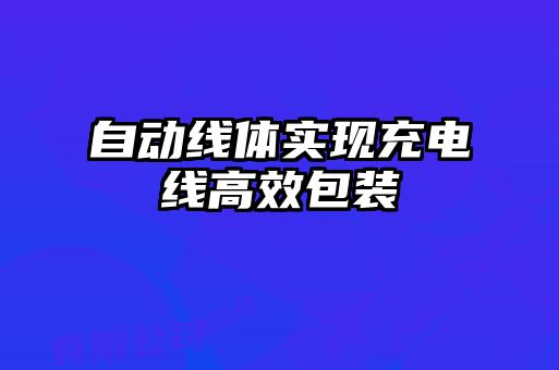 自動線體實現充電線高效包裝