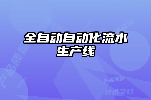 全自動自動化流水生產線