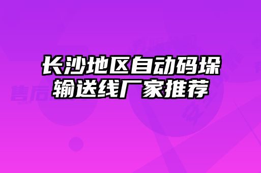 長(zhǎng)沙地區(qū)自動(dòng)碼垛輸送線(xiàn)廠(chǎng)家推薦